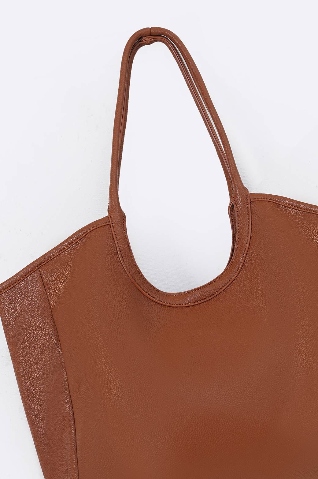 DARK BROWN WORK TOTE