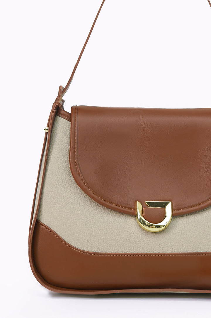 BEIGE CITY SHOULDER BAG