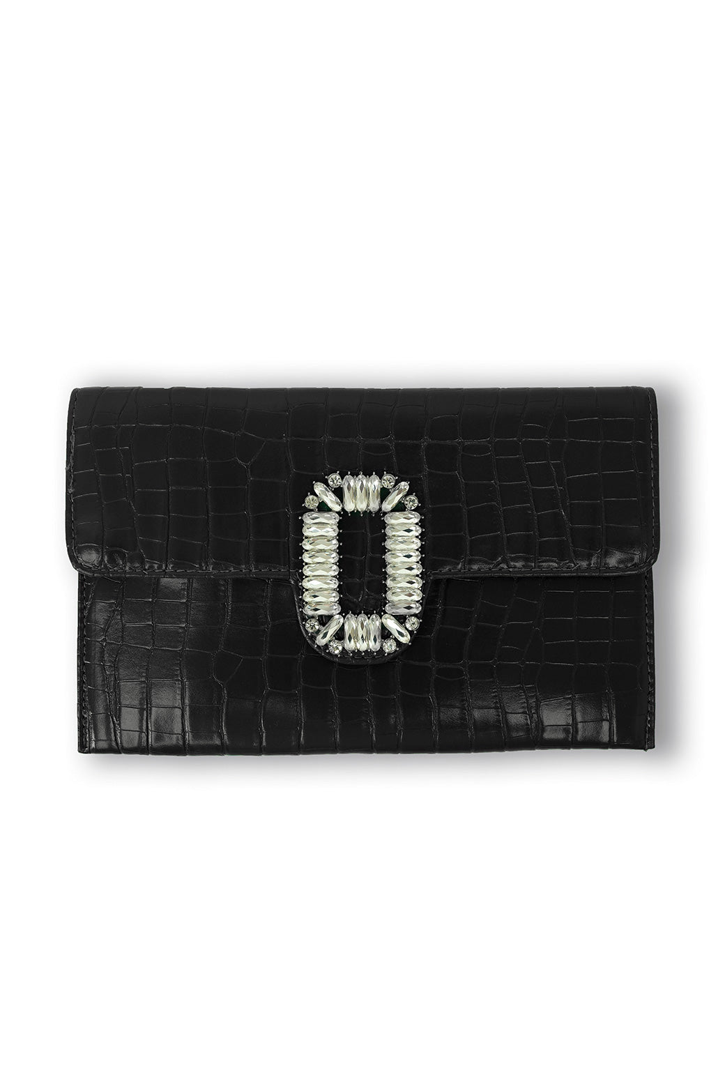 BLACK ELLIE CROSSBODY CLUTCH