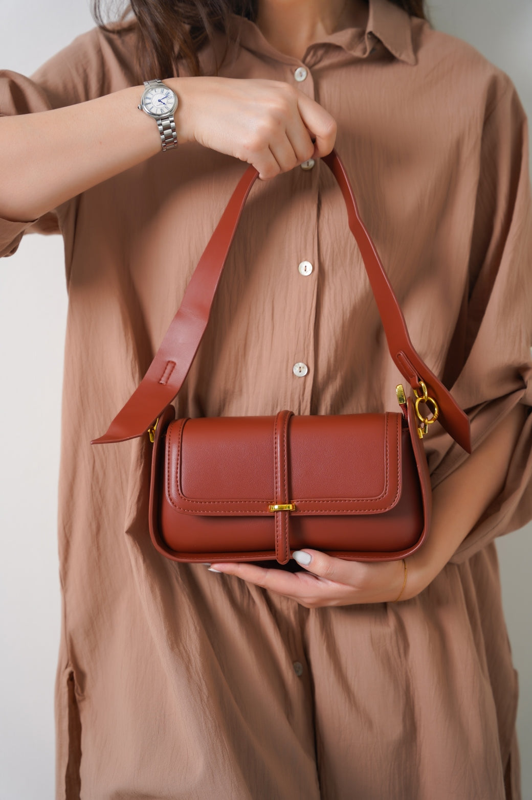 TAN CITY SHOULDER BAG