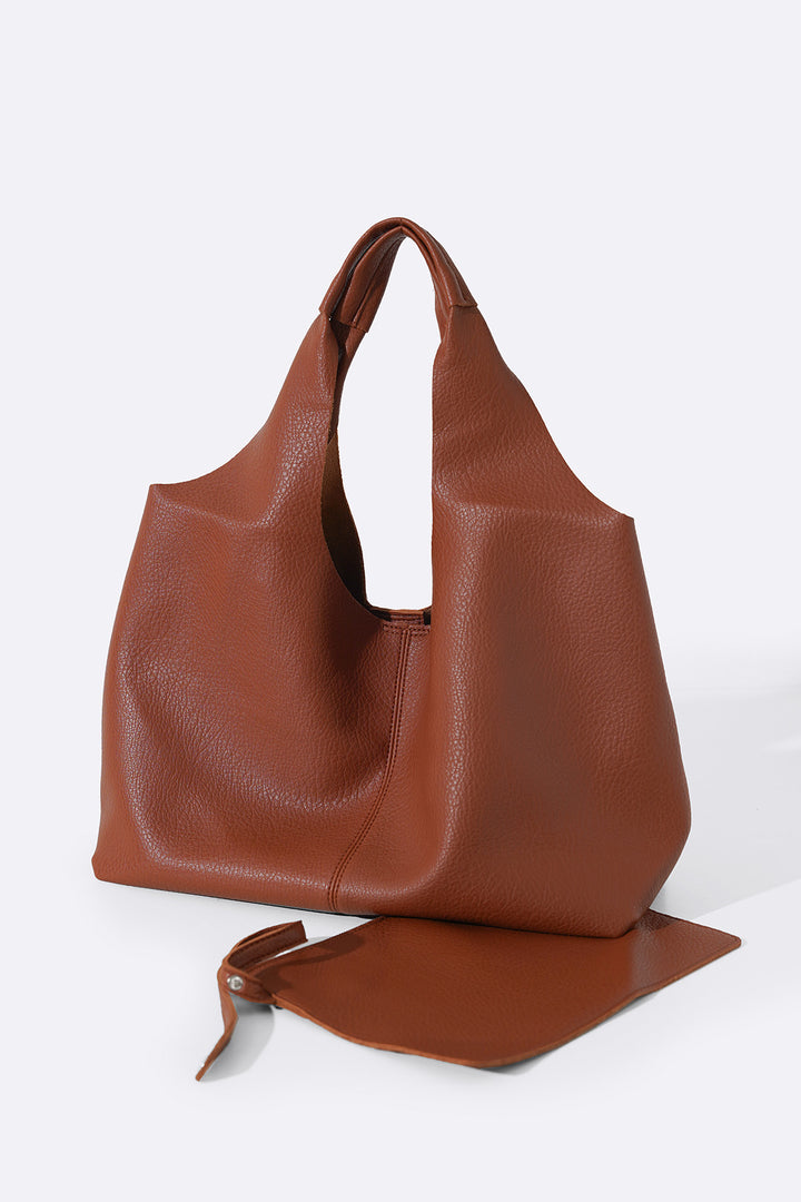 SLOUCHY FRAYED TOTE