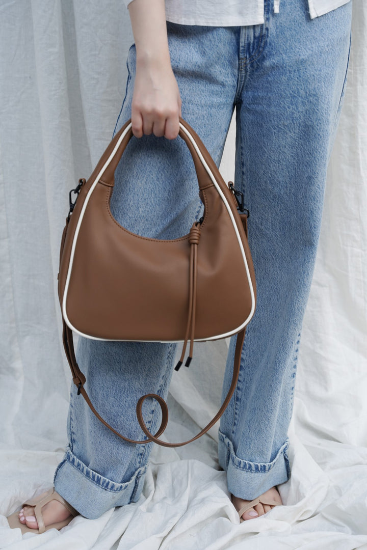 TAN VARSITY DAY BAG