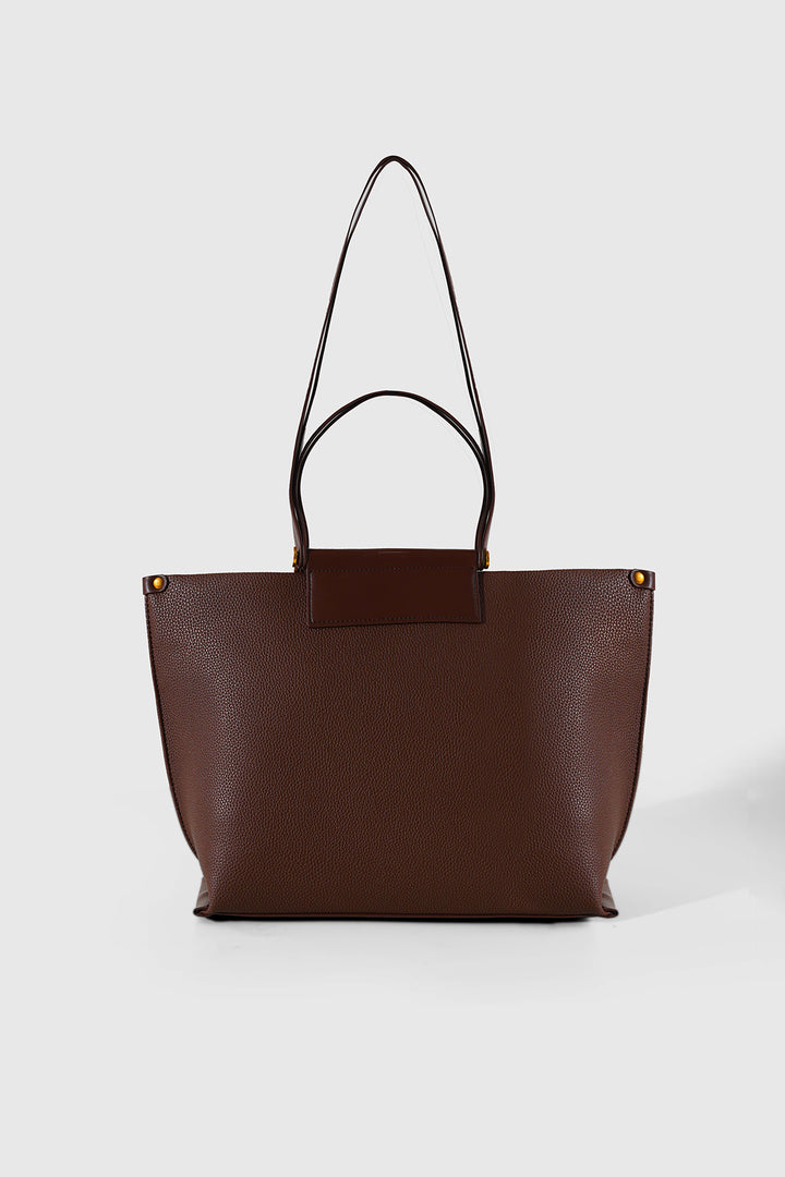 BROWN WEEKEND TOTE