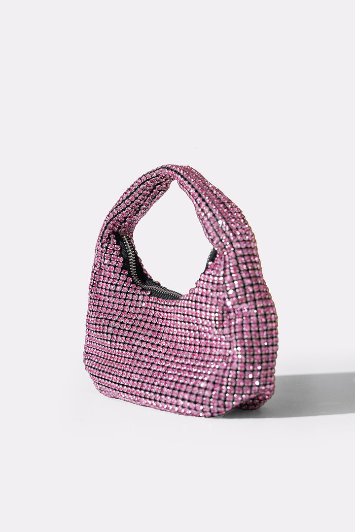 PINK MINI STUDDED BAG