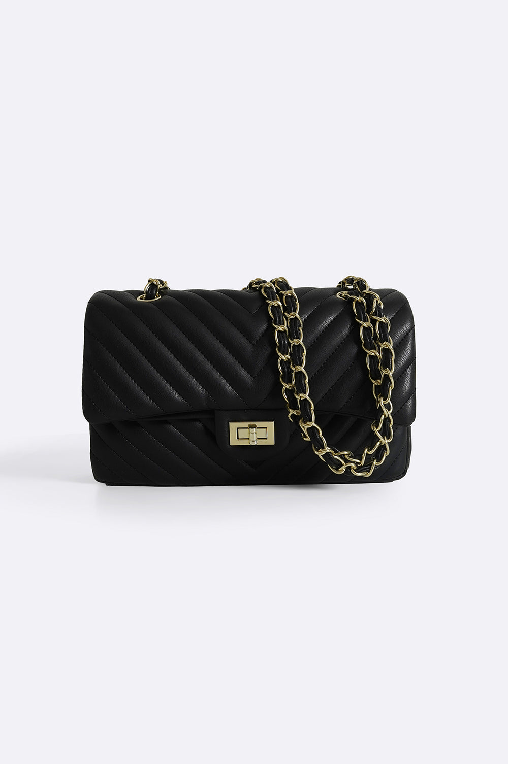 BLACK MEDIUM HOLIDAY HANDBAG