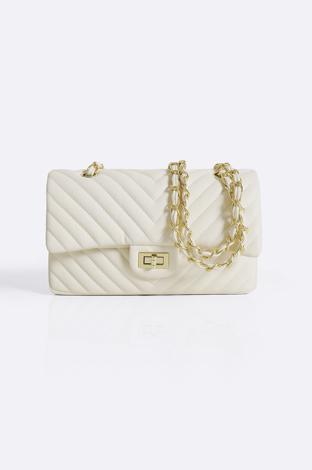 WHITE MEDIUM HOLIDAY HANDBAG