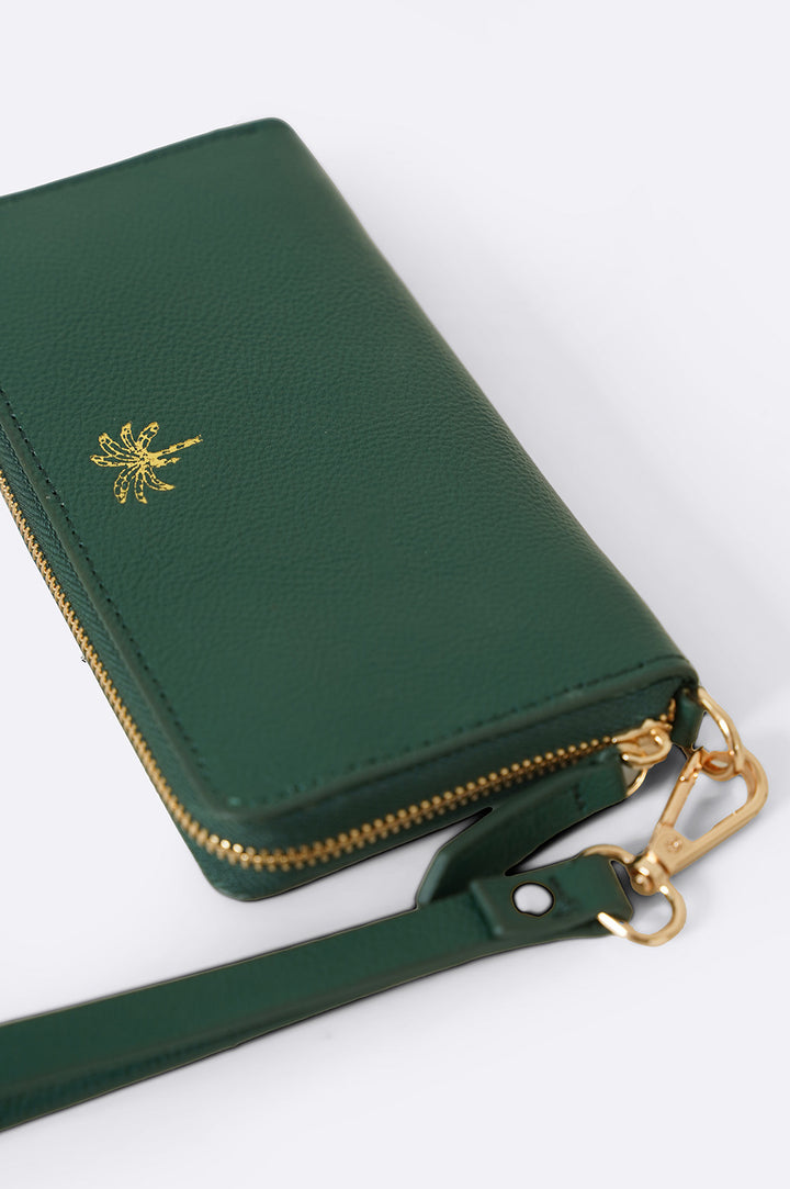 GREEN RESORT LEATHER WALLET