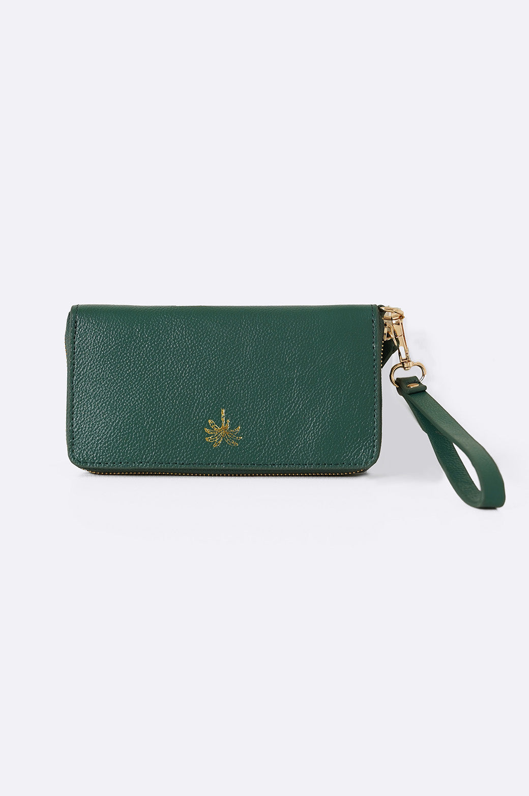 GREEN RESORT LEATHER WALLET