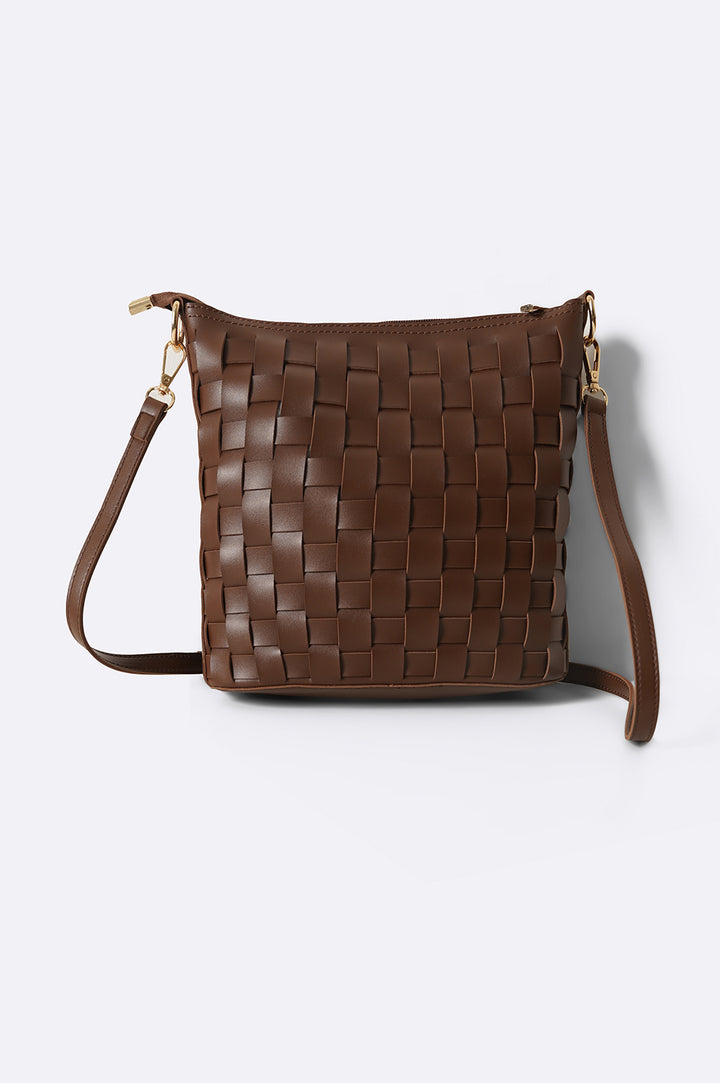 DARK BROWN CLASSIC WEAVE BAG