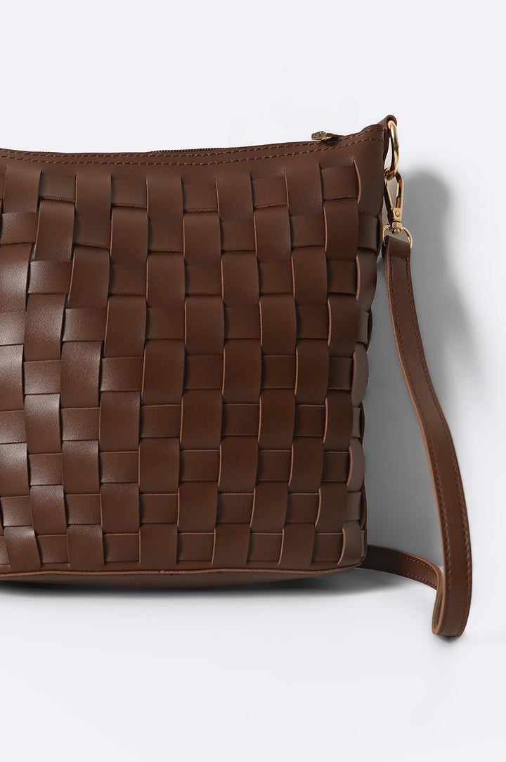 DARK BROWN CLASSIC WEAVE BAG