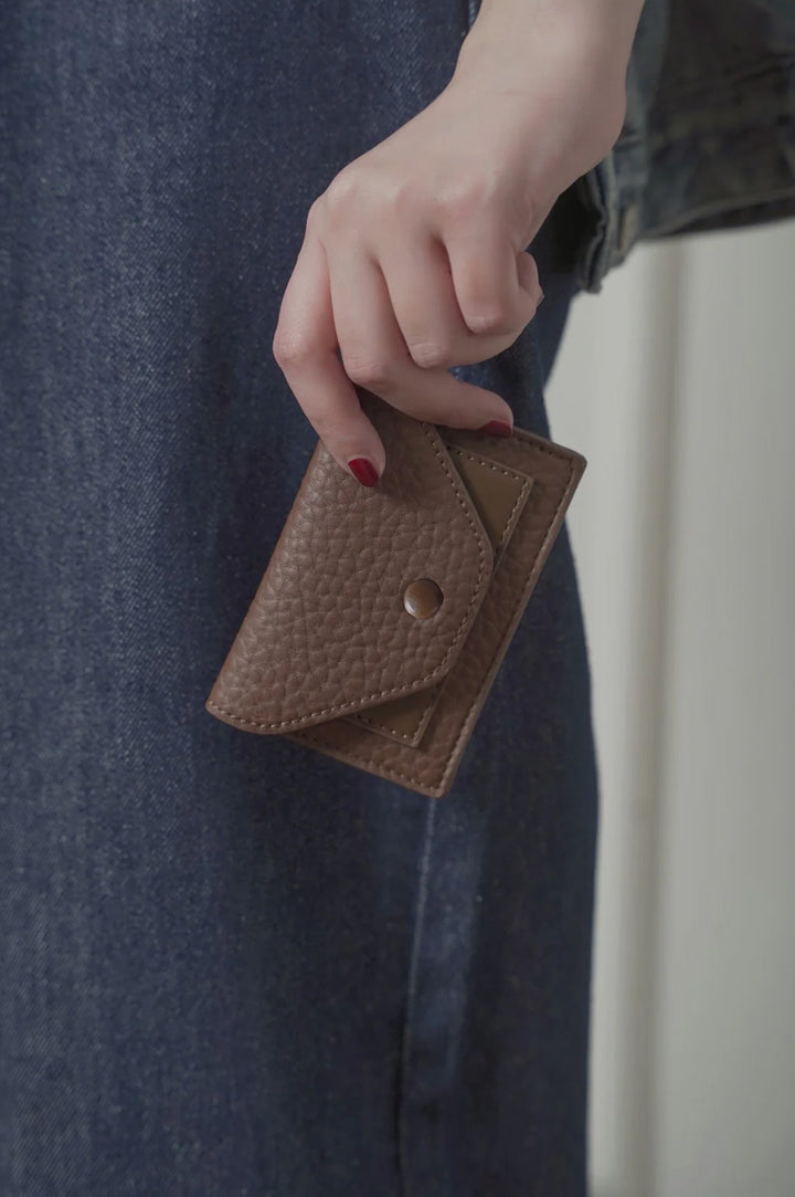 BROWN CARD WALLET