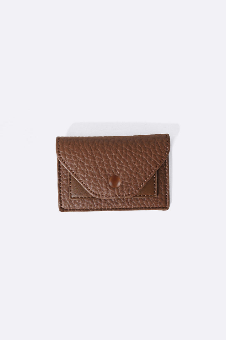 BROWN CARD WALLET