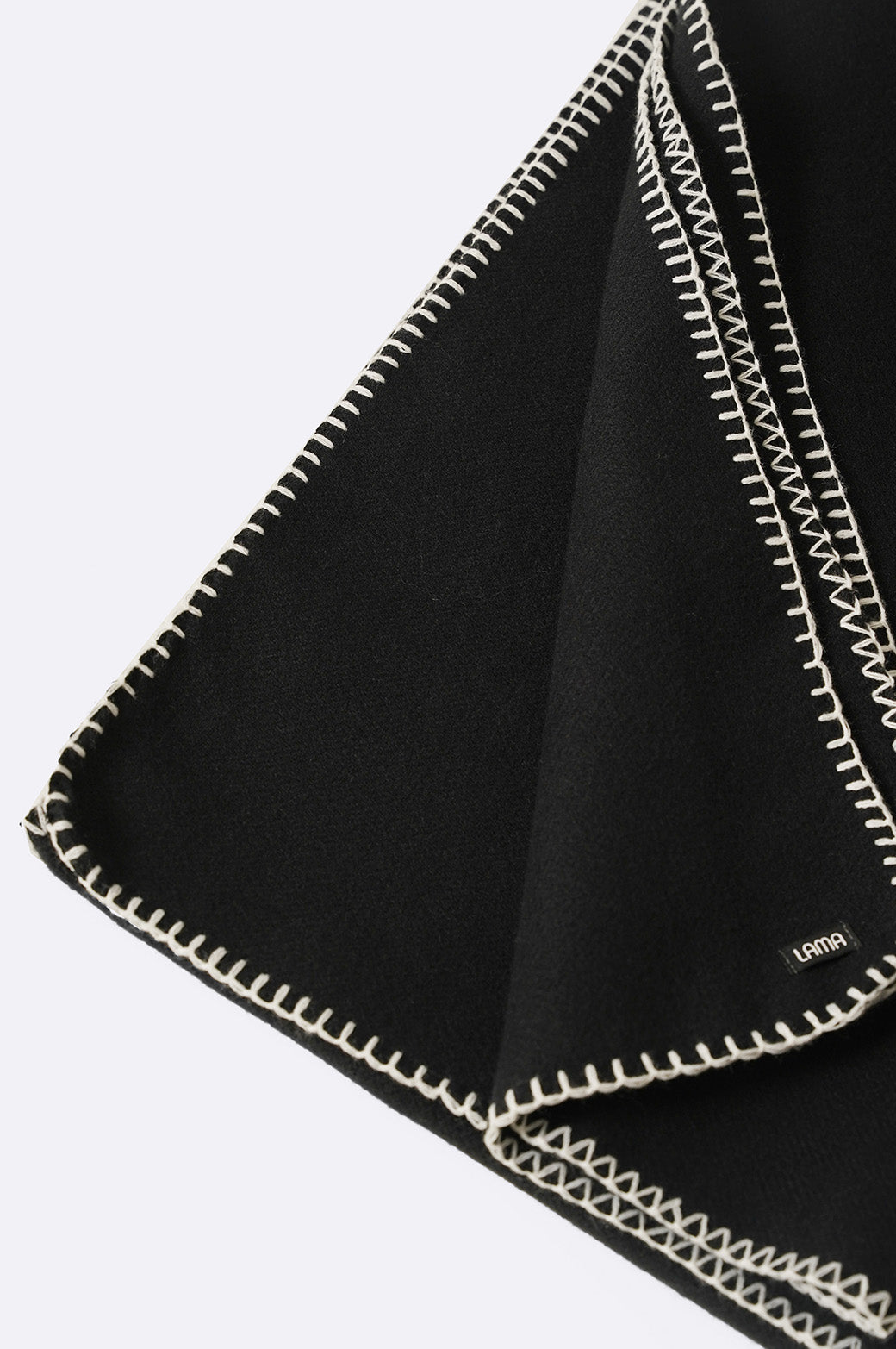 BLACK LEBANON EMBROIDERED SCARF