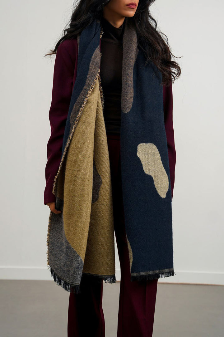 REVERSIBLE JACQUARD SCARF