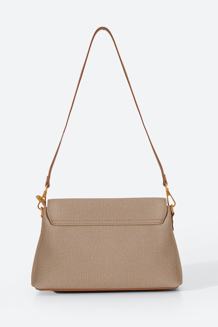 BEIGE TABARIS SHOULDER BAG