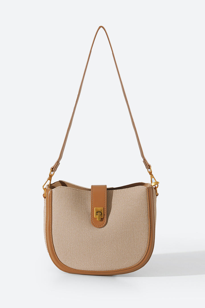 TAN BADARO CROSSBODY BAG