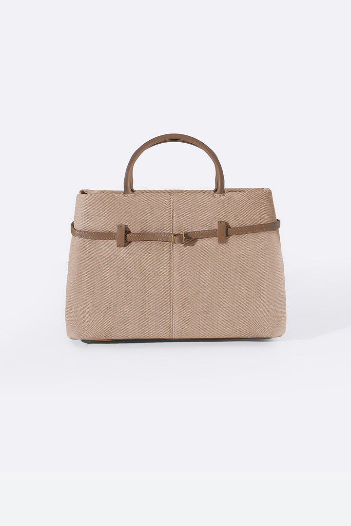 BEIGE KARAKOY TOP-HANDLE TOTE