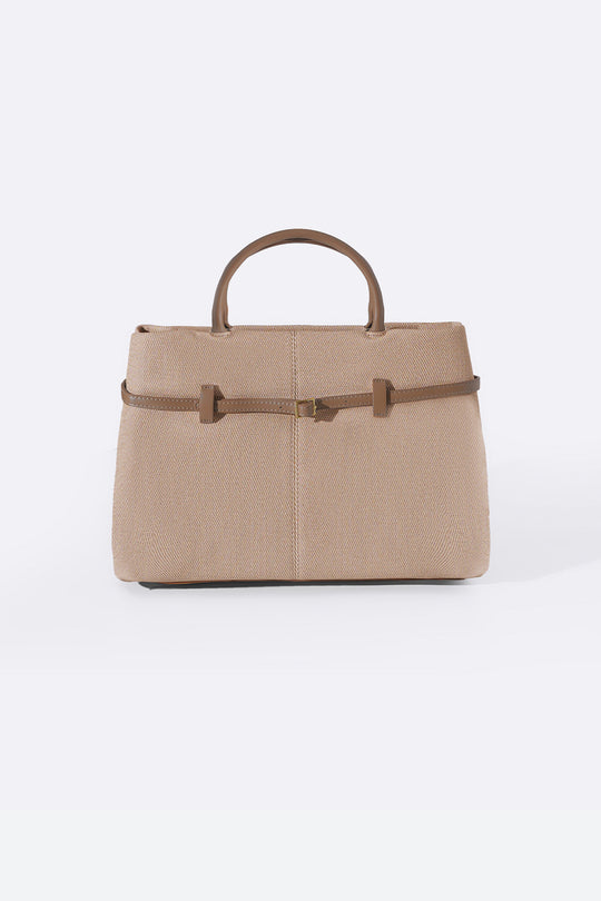 BEIGE KARAKOY TOP-HANDLE TOTE