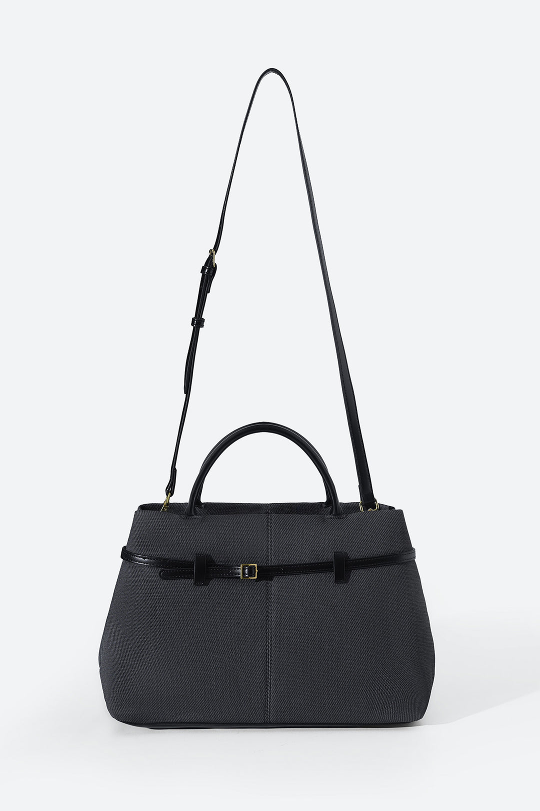 BLACK KARAKOY TOP-HANDLE TOTE