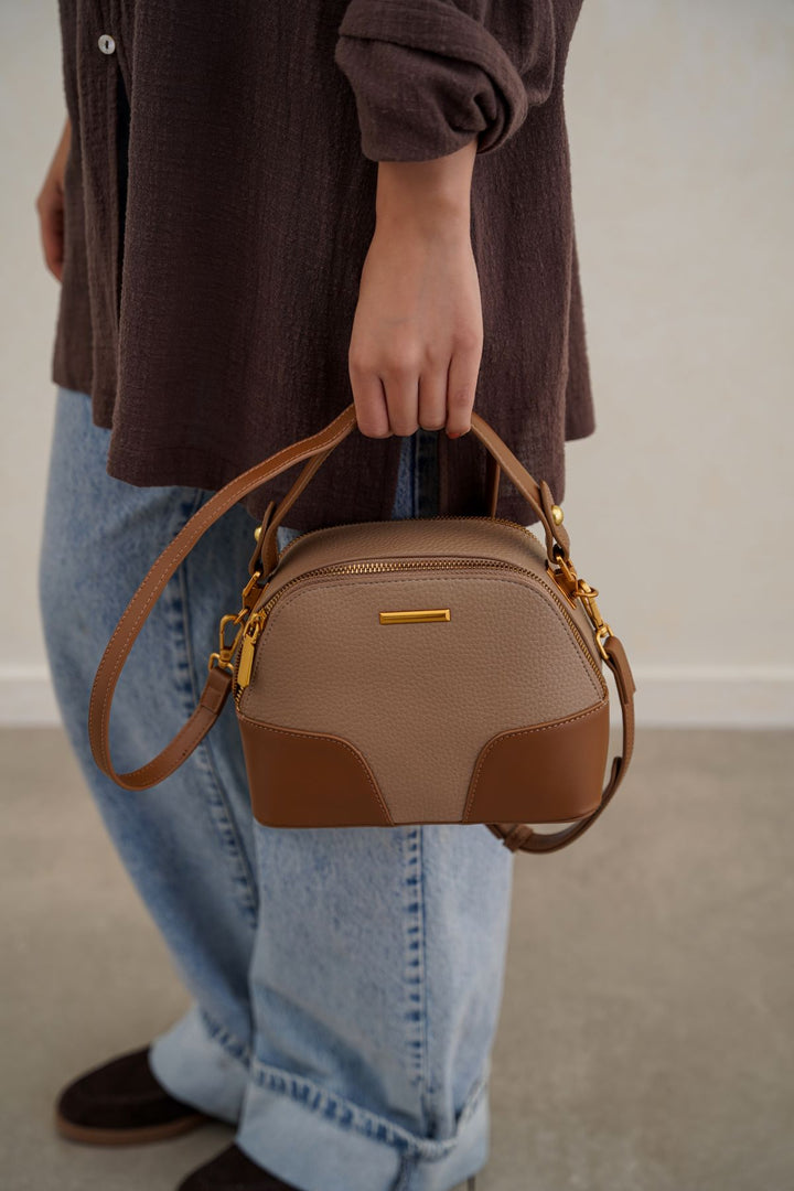 TAUPE MODA VINTAGE BAG