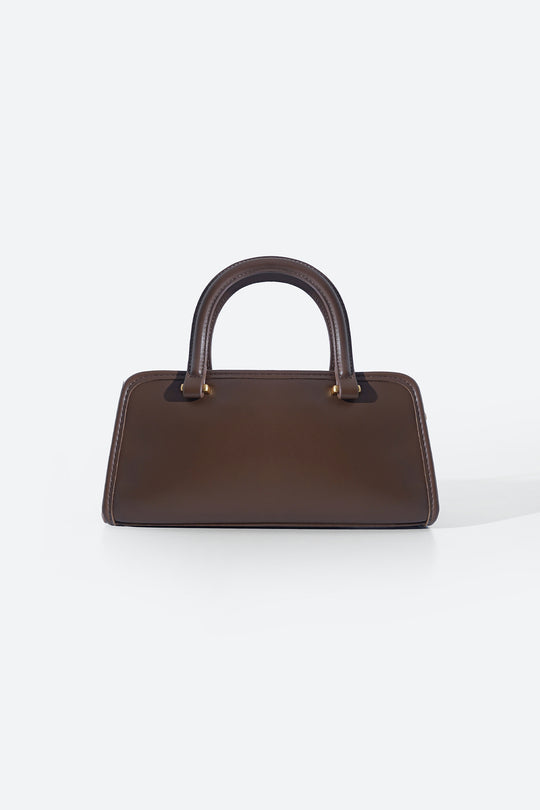 COFFEE MEDIUM TOP-HANDLE PURSE