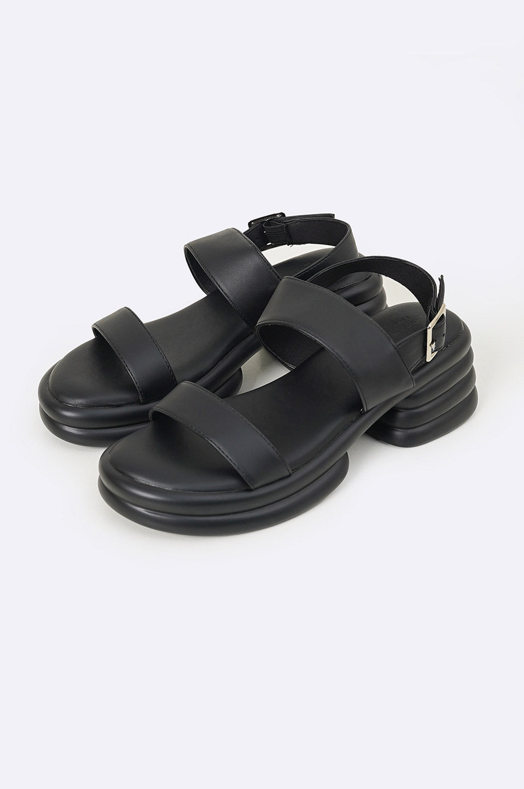 BLACK BUBBLE MAMA SANDALS