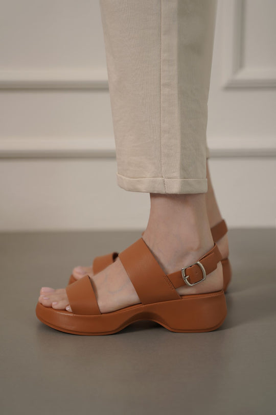 TAN REMI MAMA SANDALS
