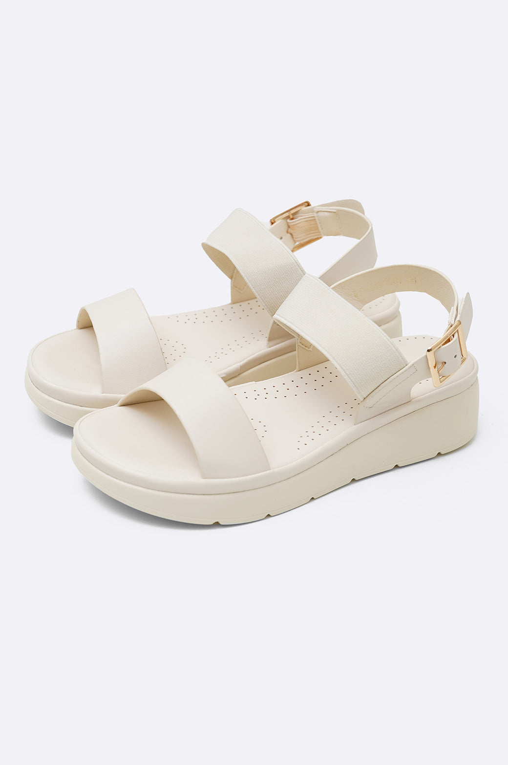 WHITE LIVE WELL MAMA SANDAL