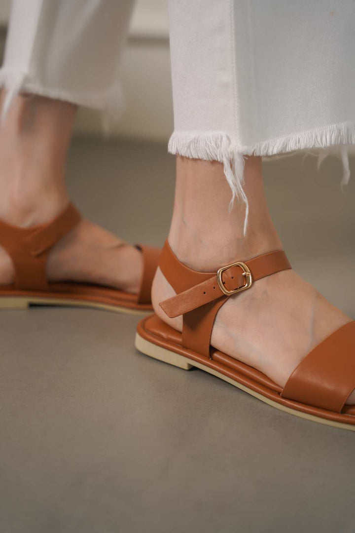 TAN BASIC MAMA SANDALS