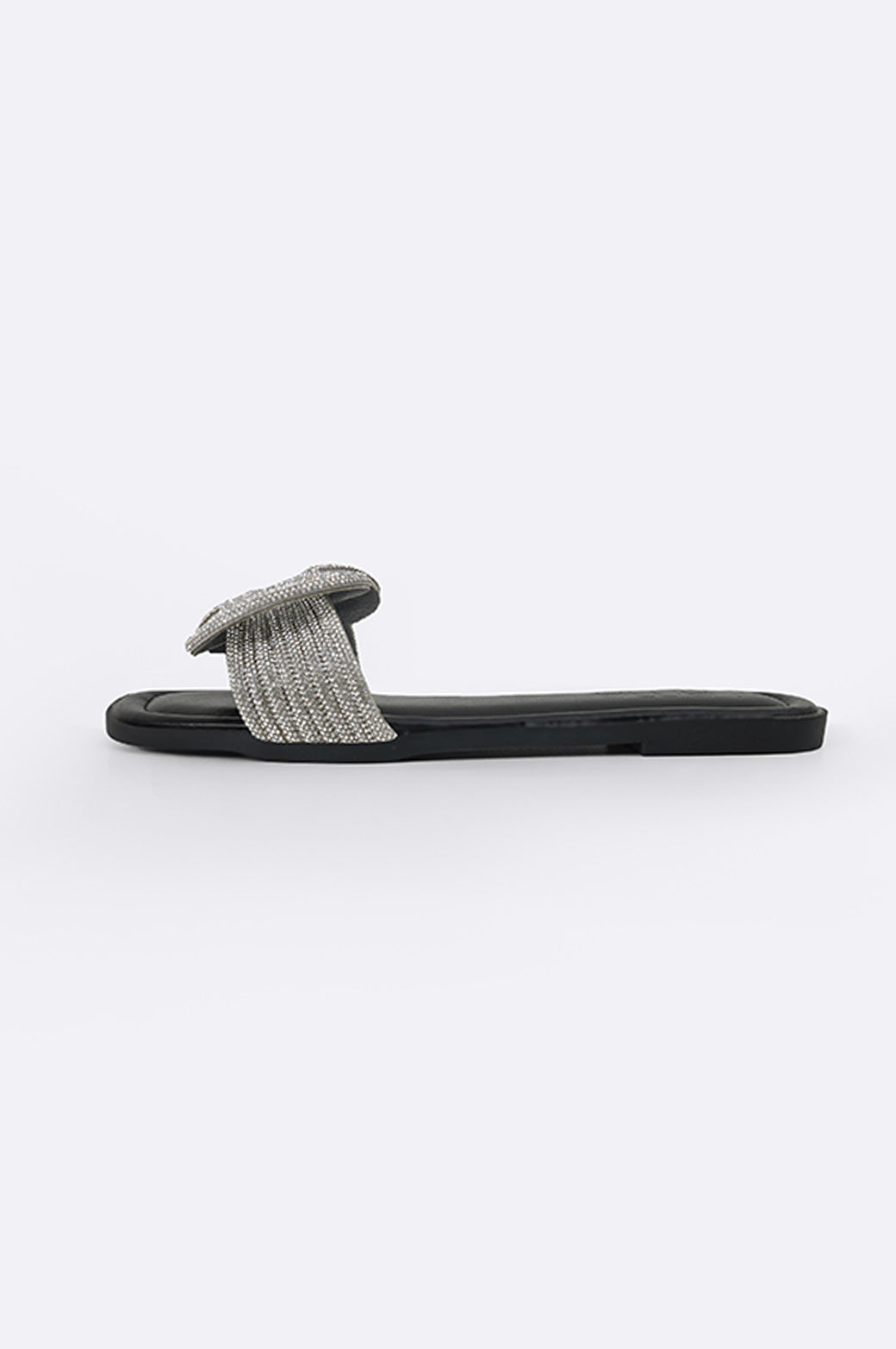 BLACK CRYSTAL KNOT SLIDES