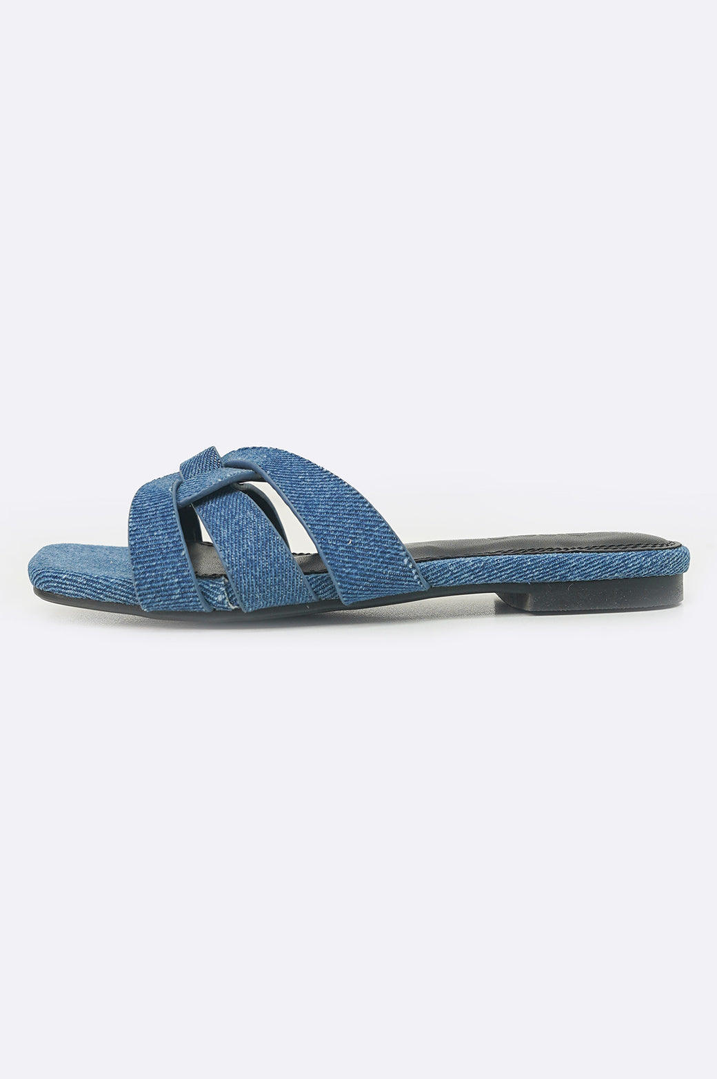 BLUE JODY DENIM SLIDES