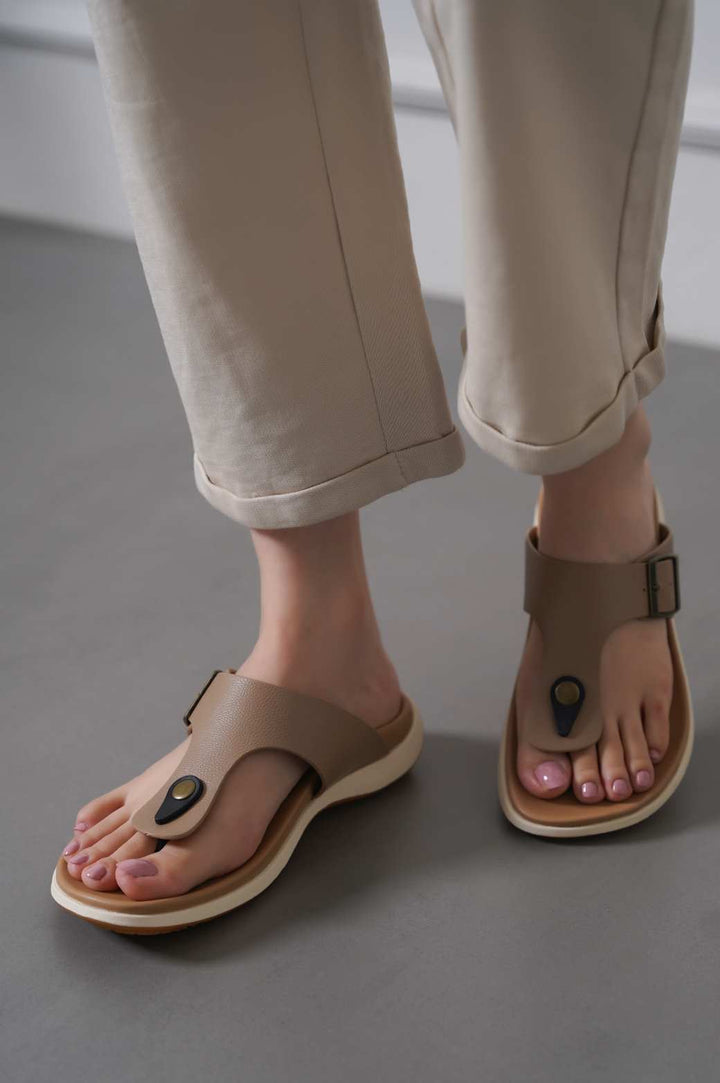 TAUPE ALL DAY SLIDES