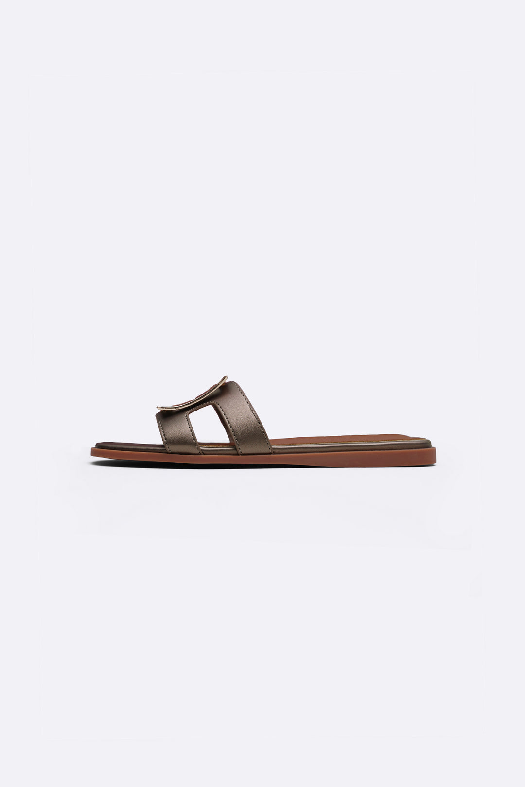 SQUARE BUCKLED SLIDES