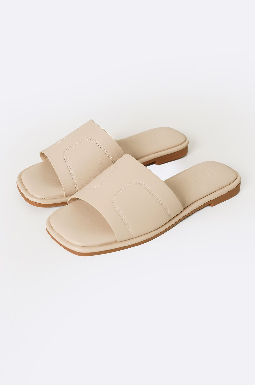 BEIGE BASIC COMFY SLIDES