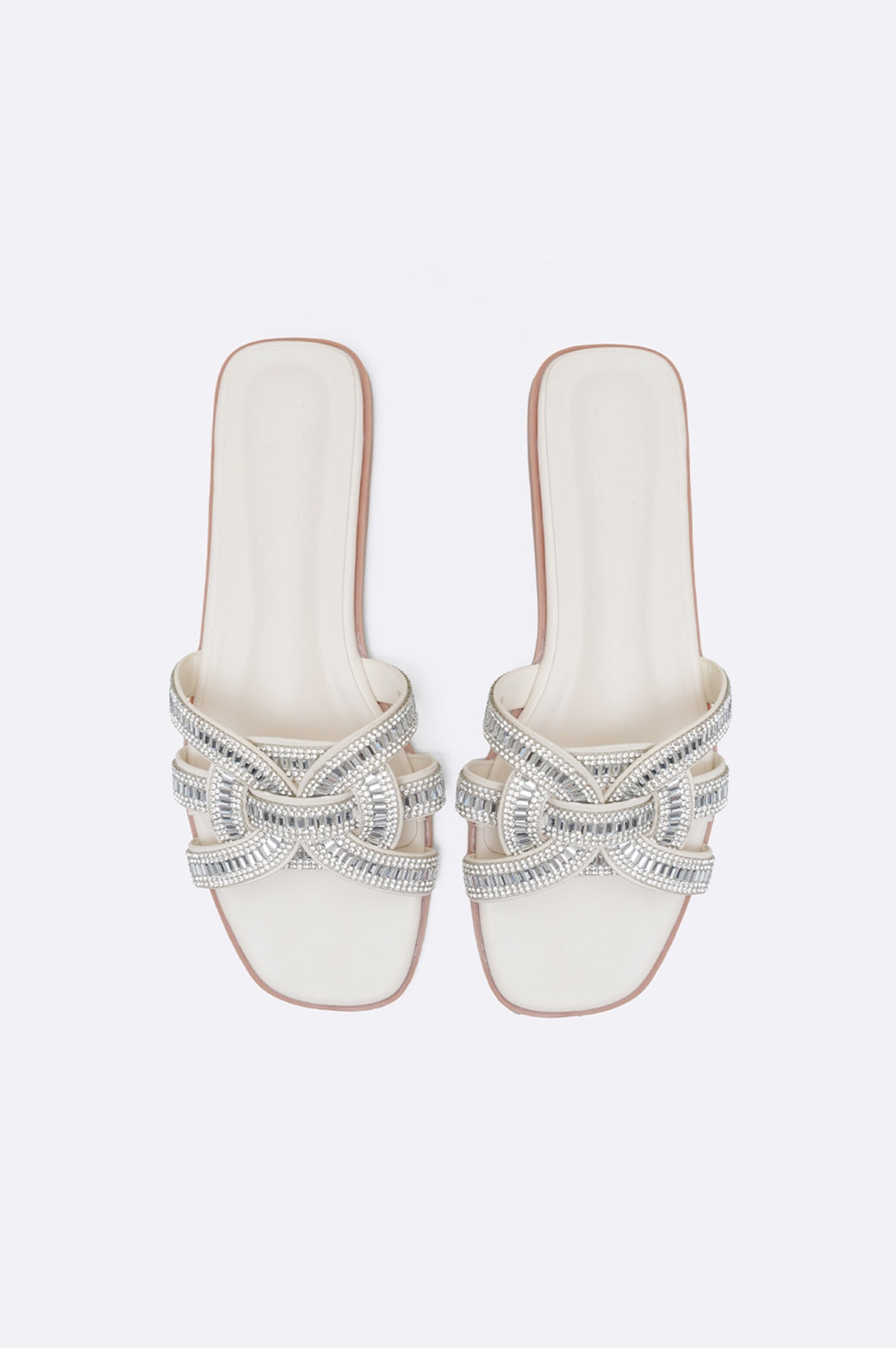 ICE CRYSTAL STUDDED SLIDES