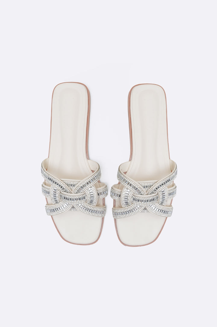 CRYSTAL STUDDED SLIDES