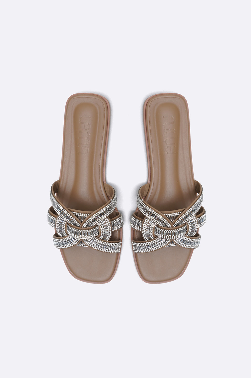 CRYSTAL STUDDED SLIDES