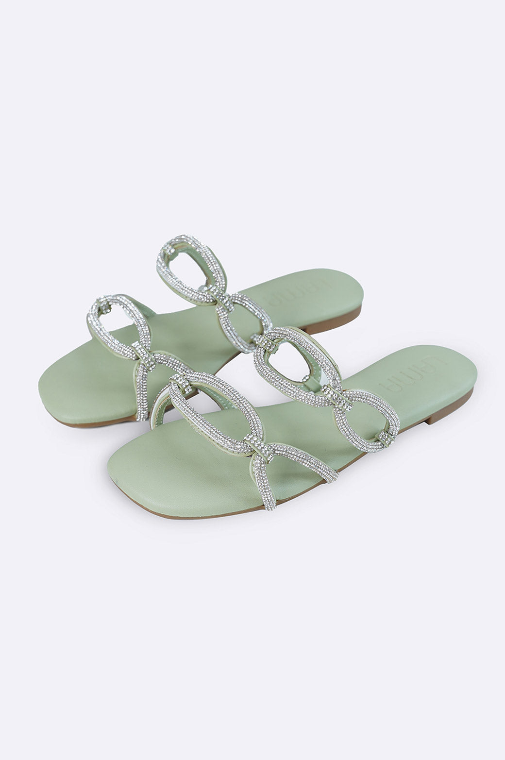 MINT CRYSTAL CHAIN SLIDE