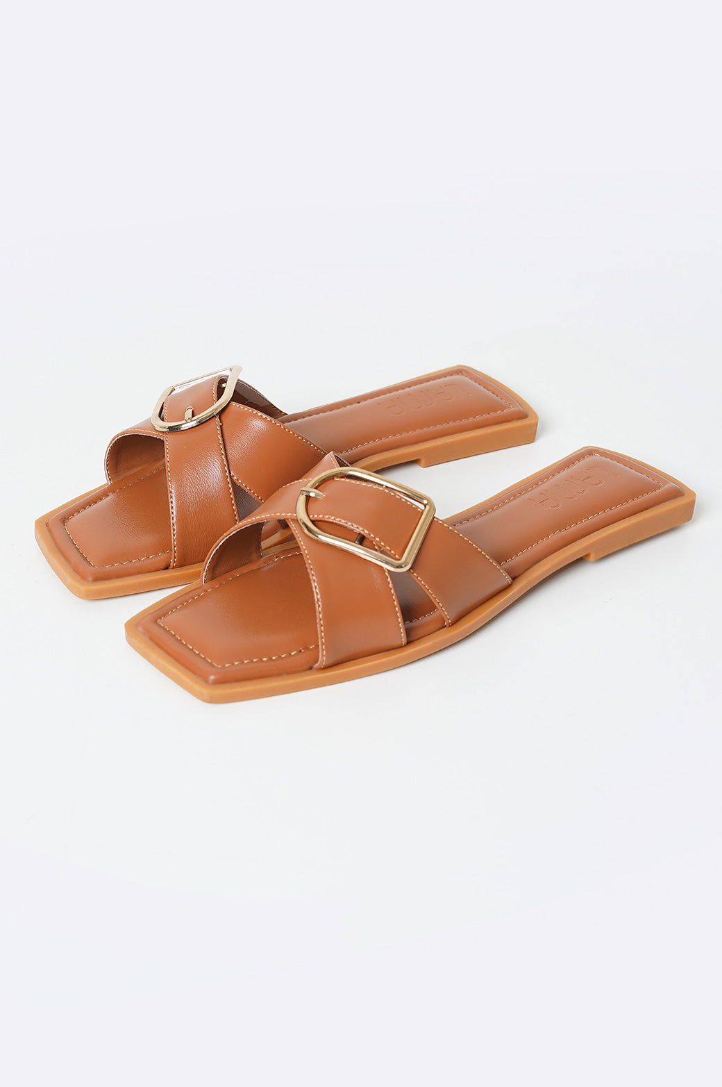 TAN BASIC BUCKLE SLIDE