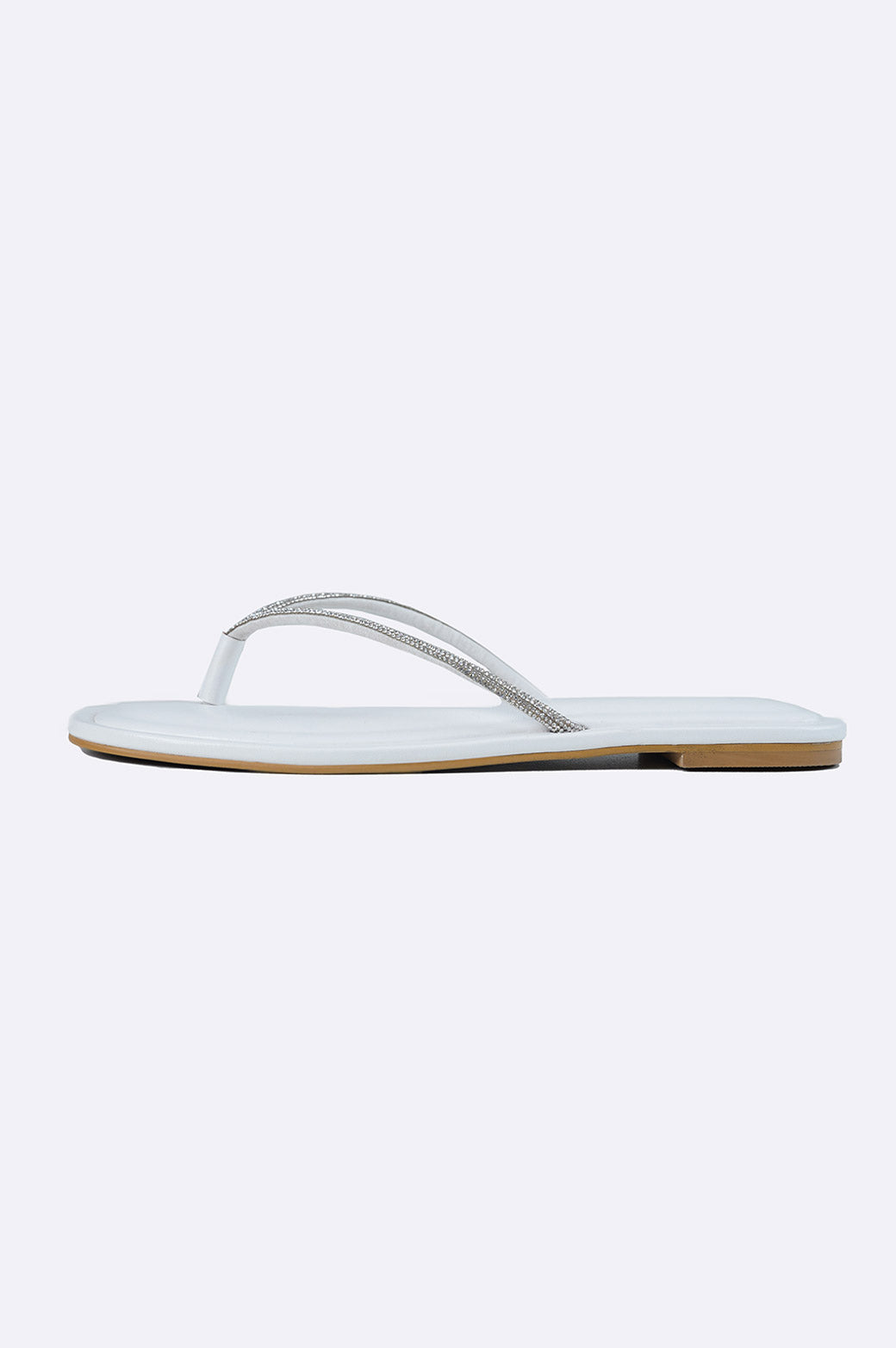 WHITE FESTIVE FLIP-FLOP