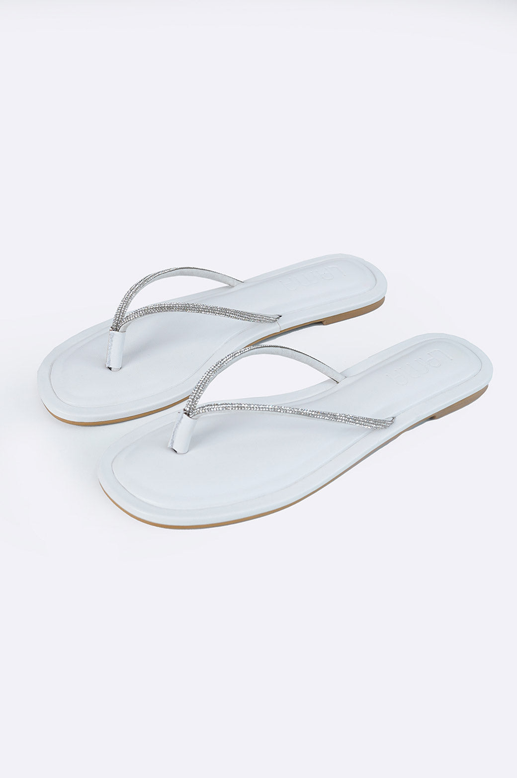 WHITE FESTIVE FLIP-FLOP