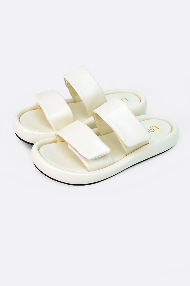 OFF WHITE MARSHMALLOW MAMA SLIDES