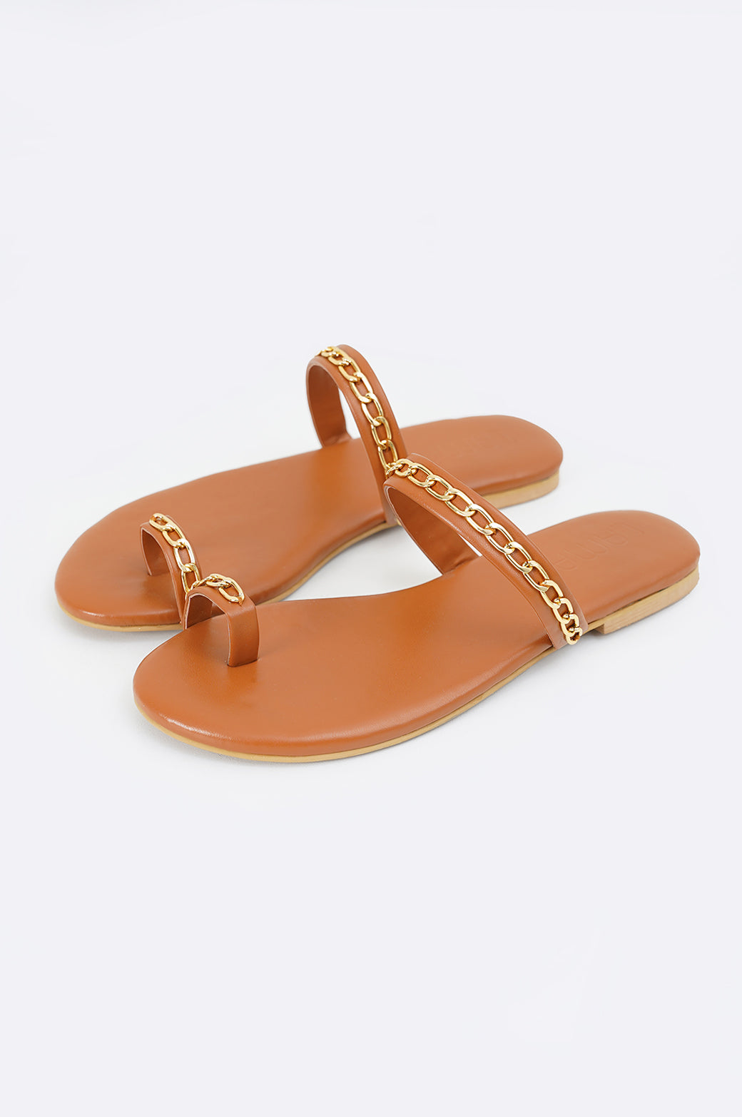 TAN WOMEN SLIDES