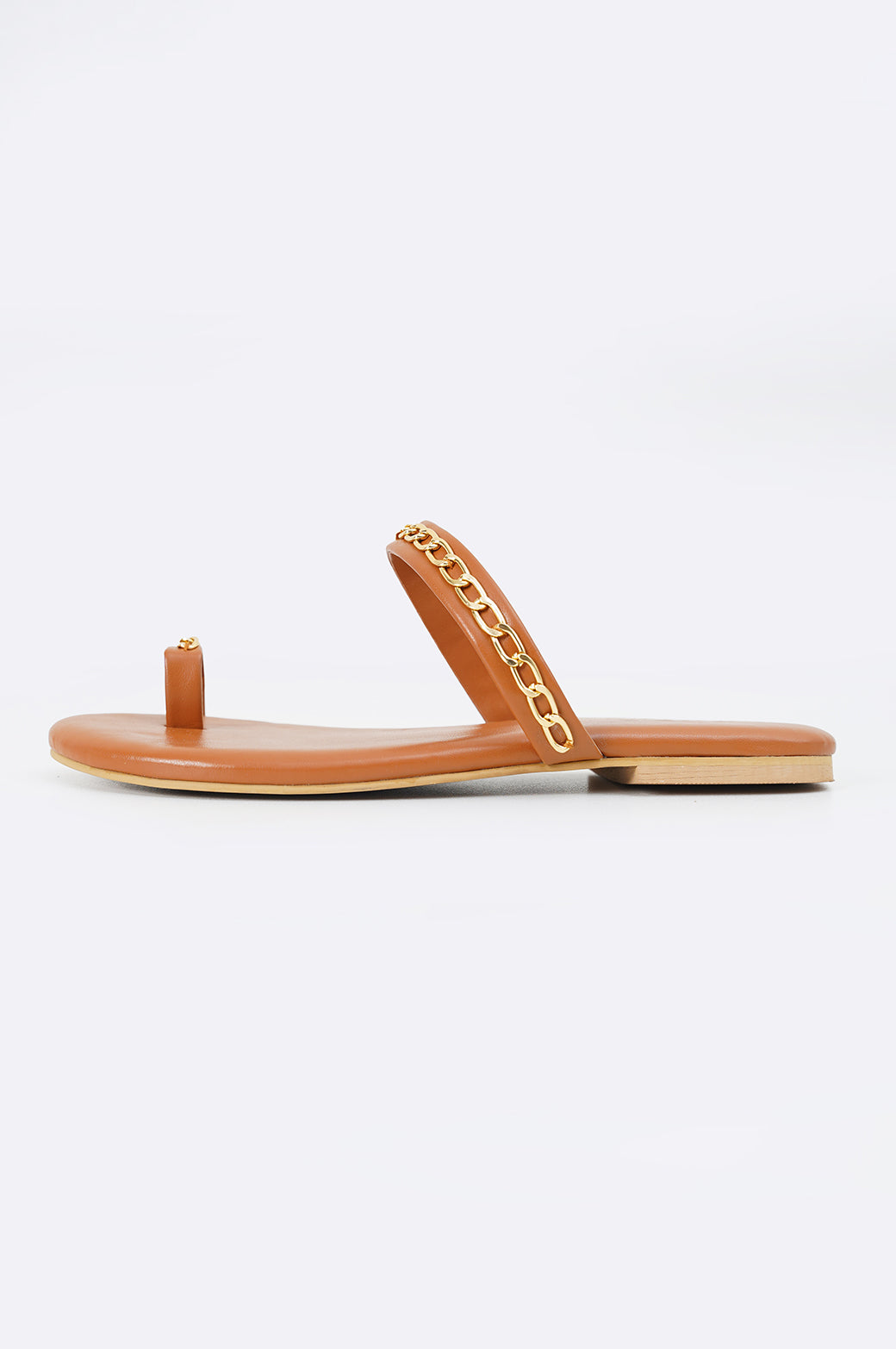 TAN WOMEN SLIDES