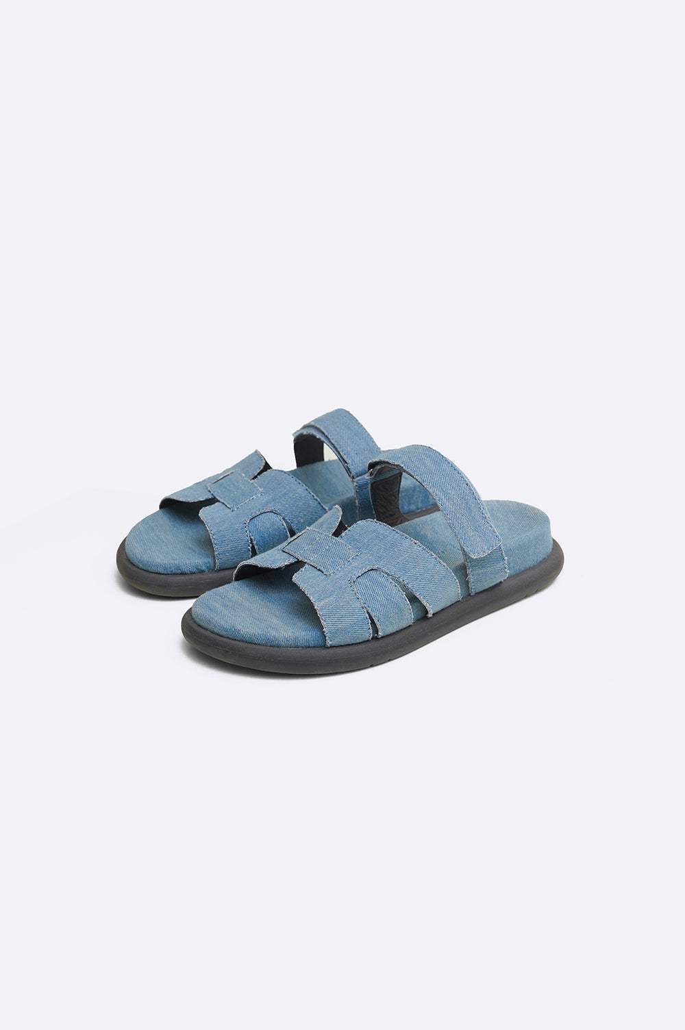 MID BLUE IZZY DENIM SLIDES