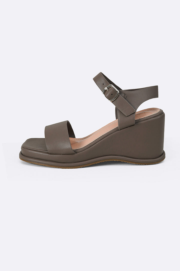 GREY WEDGE MAMA SANDALS