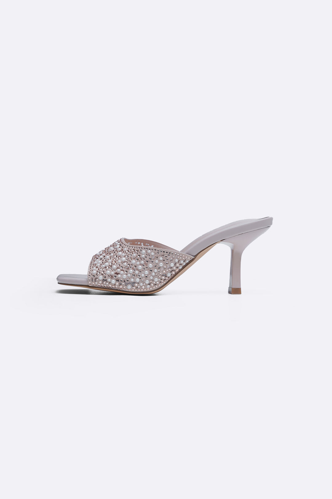 NUDE GLITTER BEAD STILETTOS