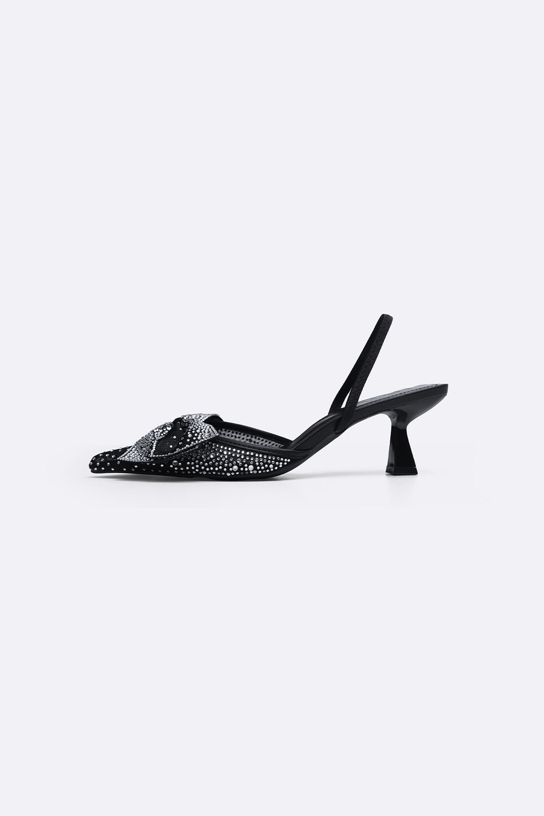 BLACK COCKTAIL HEELS