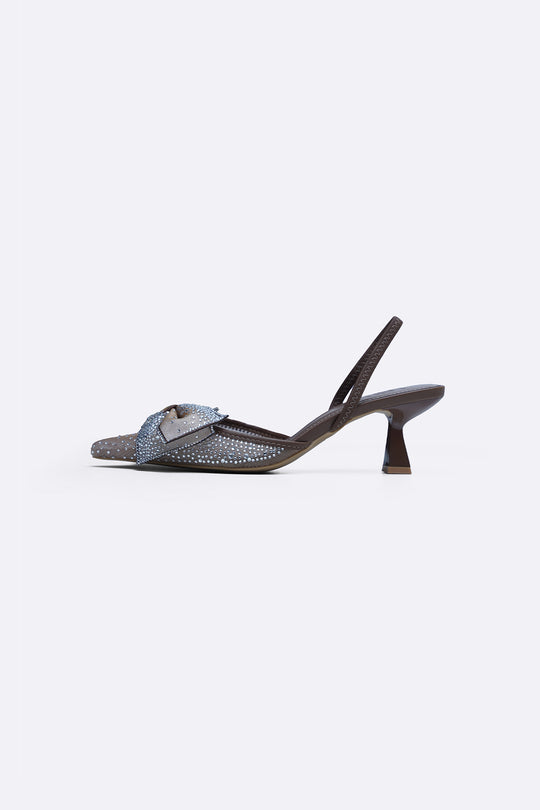 TAUPE COCKTAIL HEELS