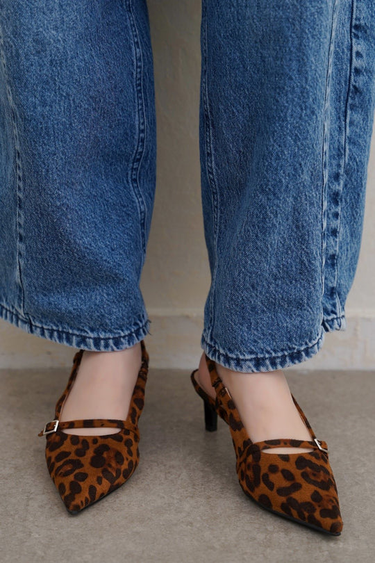 LEOPARD ARIZONA MINI HEELS